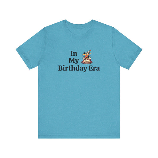 In My Birthday Era Pluto Heather Blend Short Sleeve T-shirt